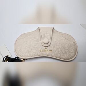 Kedzie Eclipse Cream Padded Eye Glasses Case - NWT
